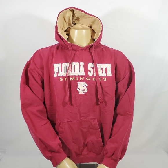 Vintage Florida State Seminoles Hoodie Sweatshirt XL Red Baggy, Oversized Heavy - Picture 1 of 16